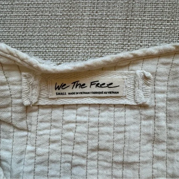 We The Free Long Sleeve Tunic Top Cream - Picture 4 of 8